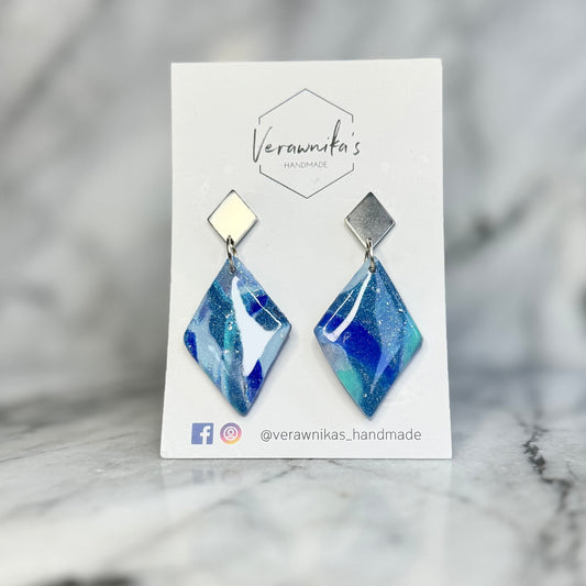 Blue Sea Collection: Handmade Original Earrings with Stainless Steel Backs Verawnika's Handmade