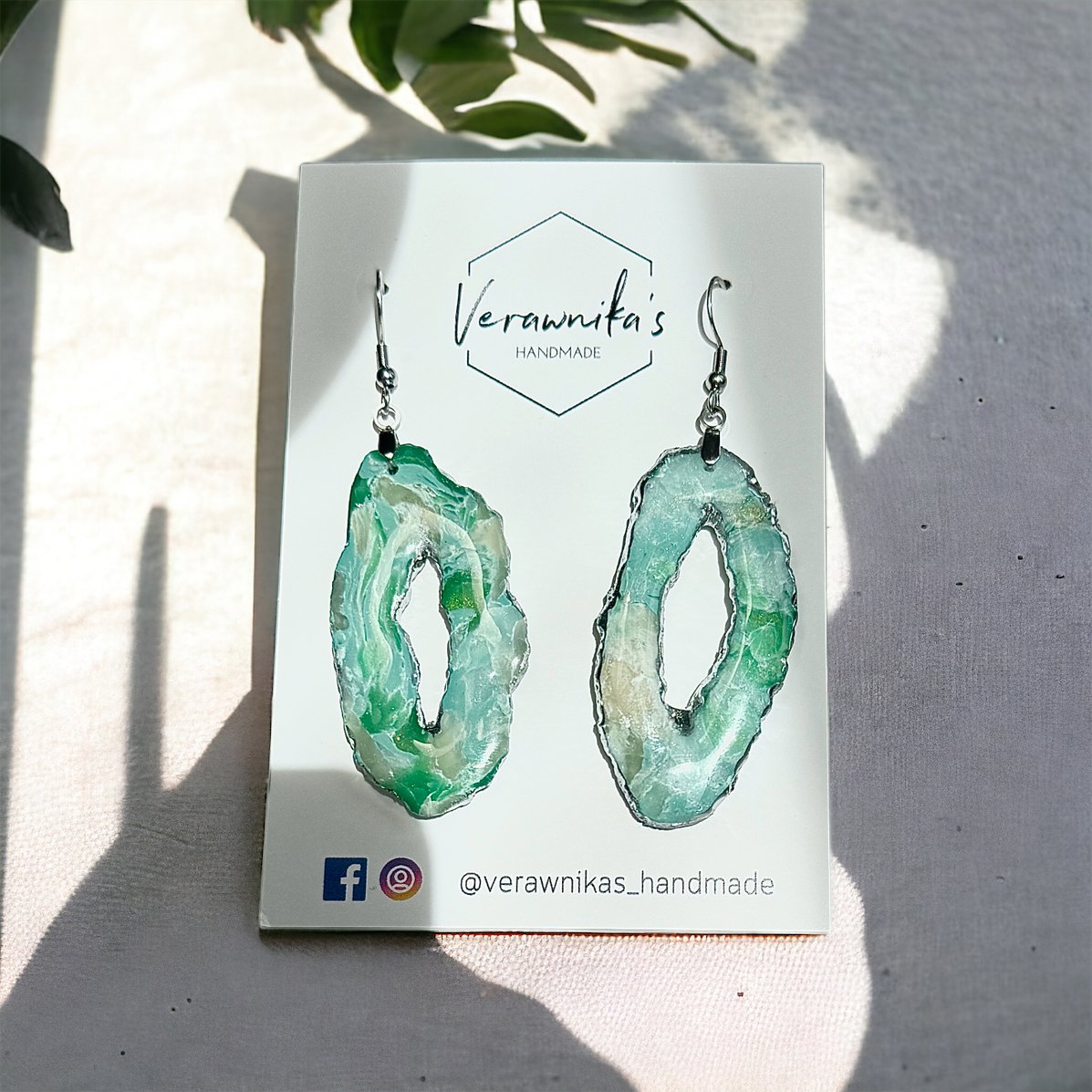 Faux Variscite Stone Collection: Earrings Verawnika's Handmade