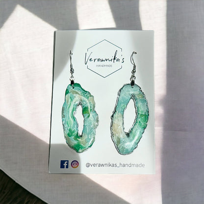 Faux Variscite Stone Collection: Earrings Verawnika's Handmade